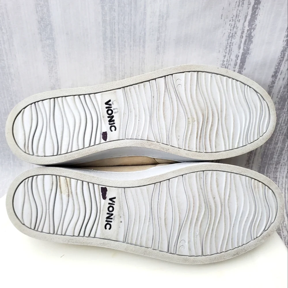 VIONIC Womens Dakota Light Gold Slip On Clog Sneaker Mule Size 8.5 - Picture 9 of 15